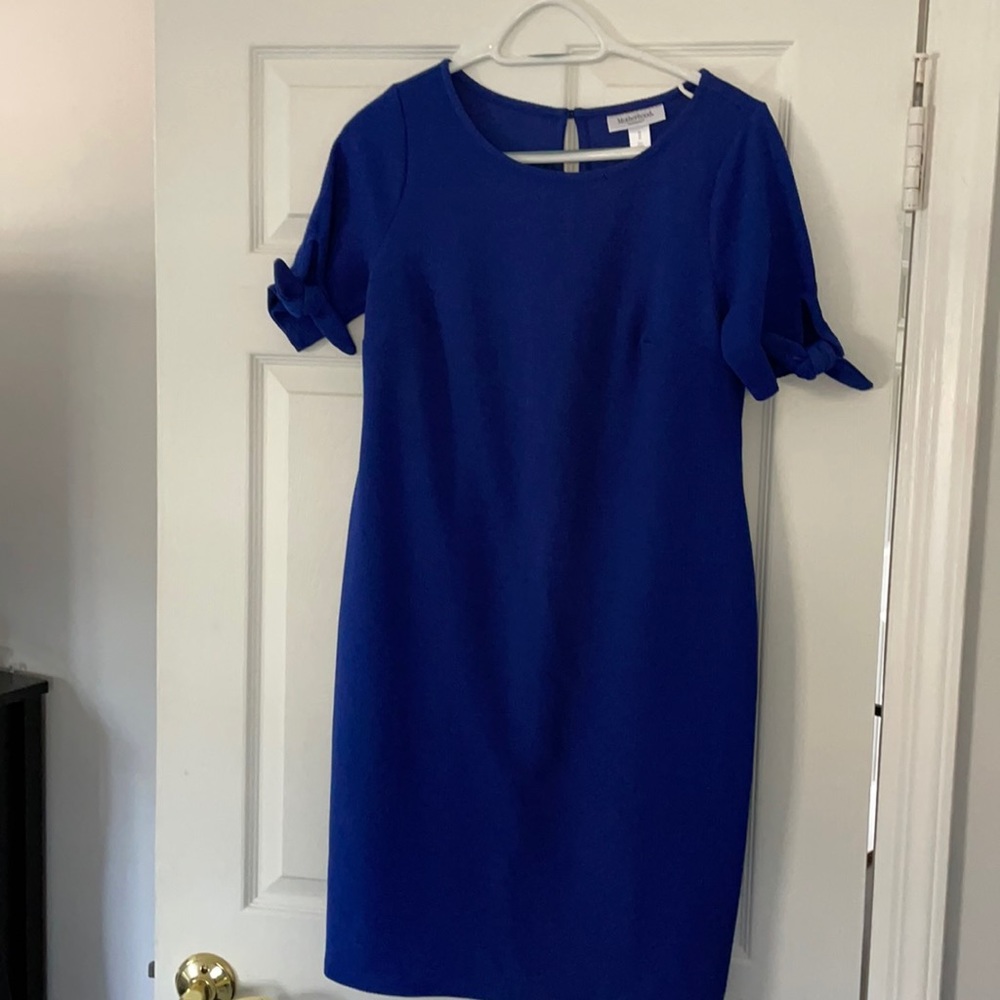 Royal Blue Motherhood Maternity dress. Size M